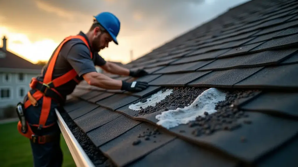 How to check for roof storm damage from the ground