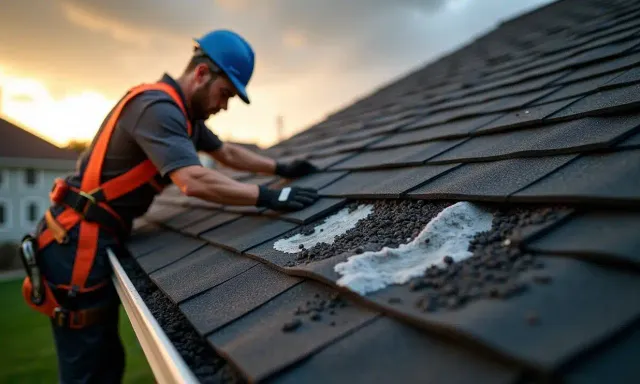 How to check for roof storm damage from the ground
