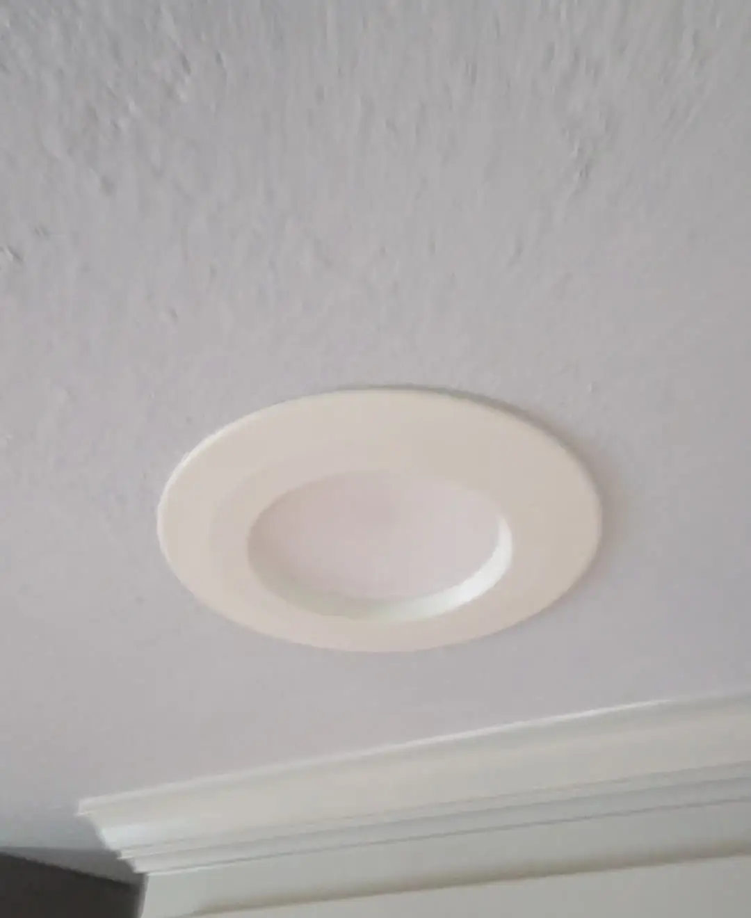 Ceiling repair around recessed lights in Arlington