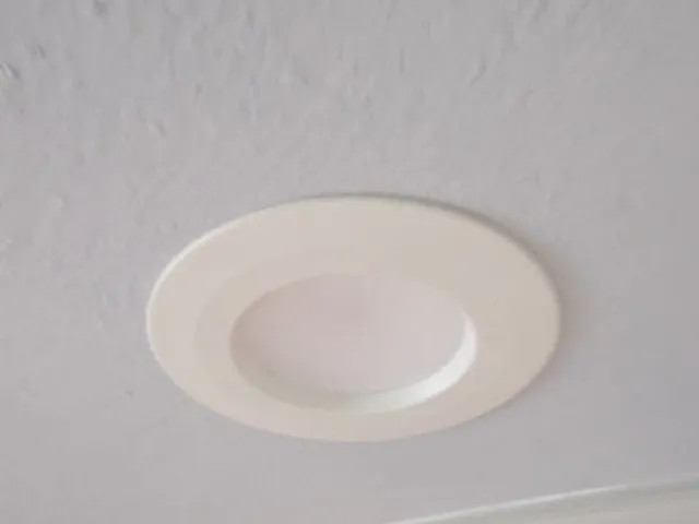 Ceiling repair around recessed lights