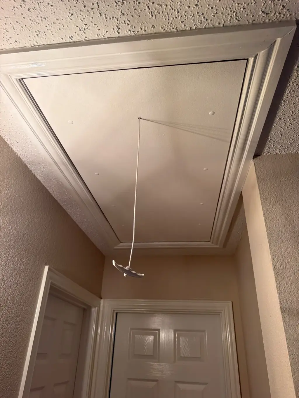 Attic Ladder Replacement and Trim Paint