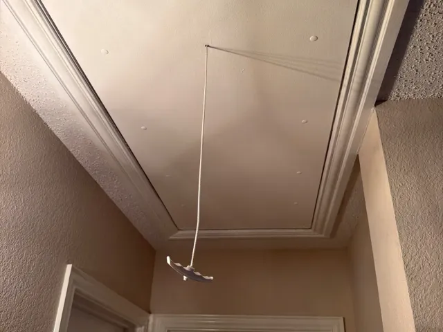 Attic Ladder Replacement and Trim Paint