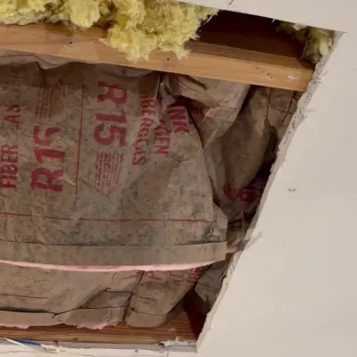 Ceiling Drywall Patch and Paint — gallery image 1