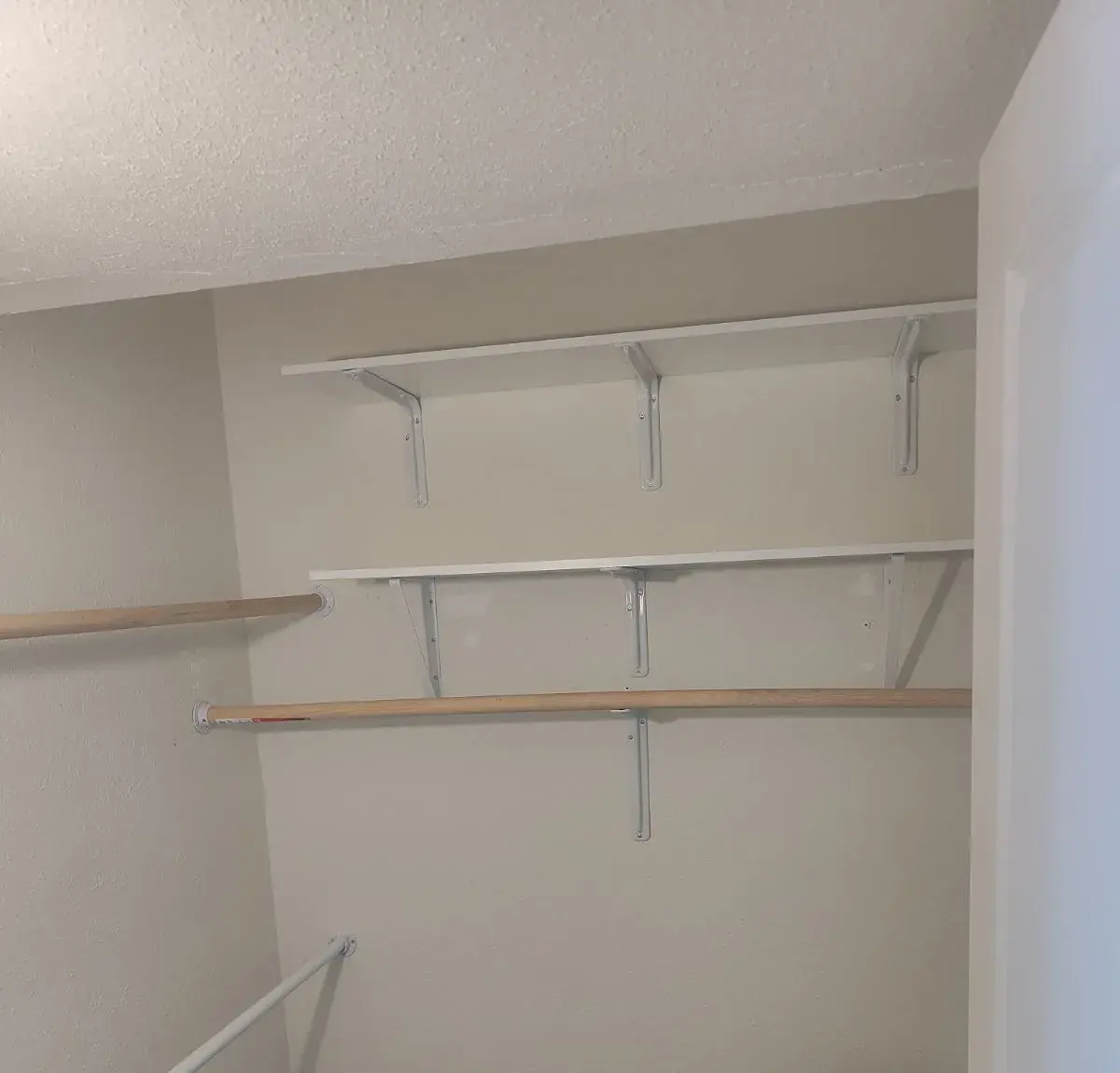 Closet Shelf Installation in Grand Prairie, TX, completed by The Smart Fix Handyman