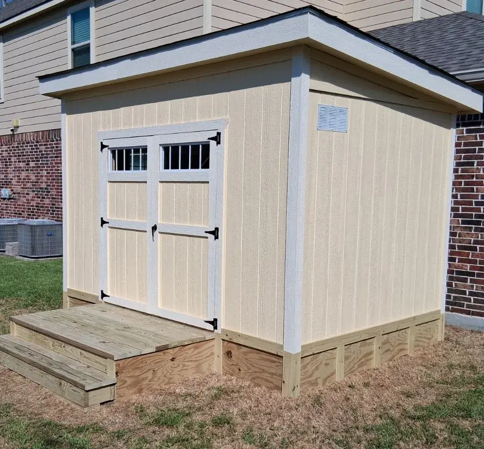 Shed Skirting and Entry Steps