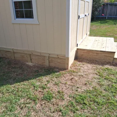 Shed Skirting and Entry Steps — gallery image 1