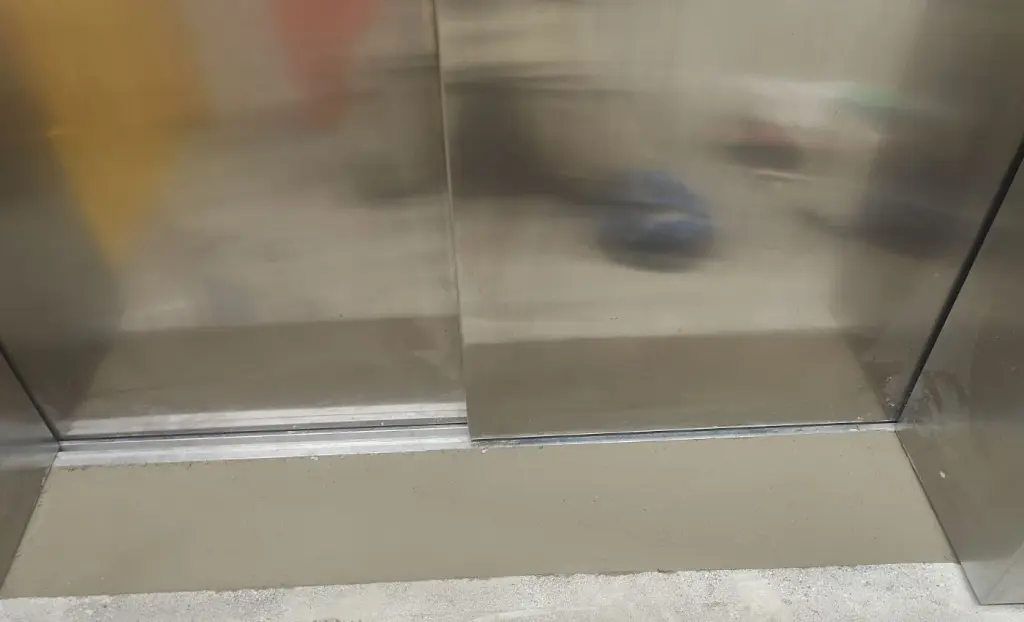 Elevator Threshold Concrete Patch