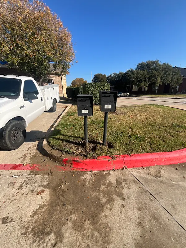 Mailbox Post Straightening & Re-Setting