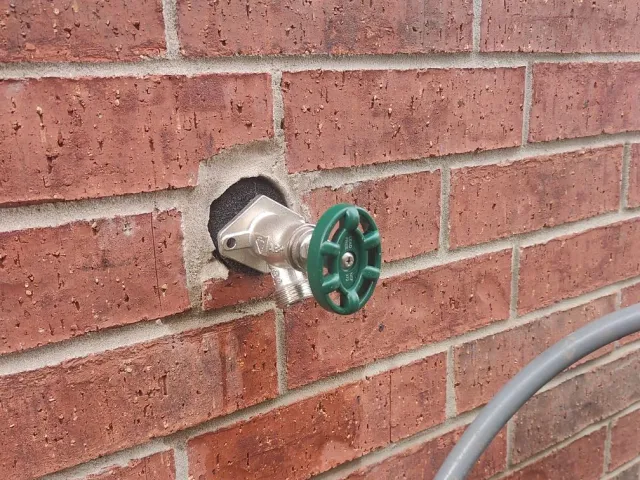 Outdoor hose bib and water line replacement