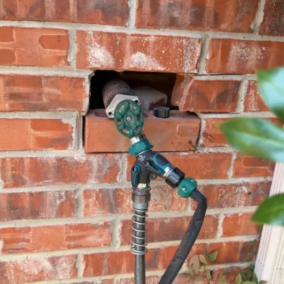 Retractable Garden Hose Reel Installation — gallery image 1