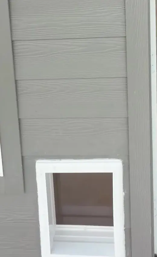 Wall-Mounted Pet Door Installation