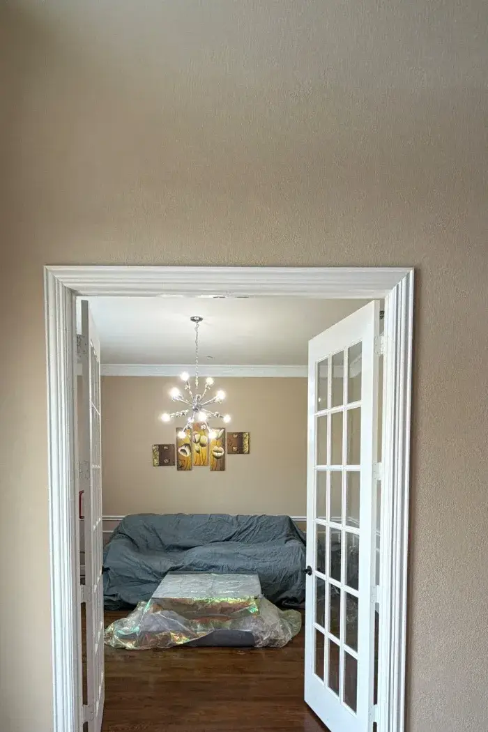 French Door Relocation and Archway Opening in Frisco