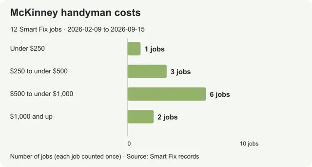Handyman costs in McKinney: prices from real local jobs