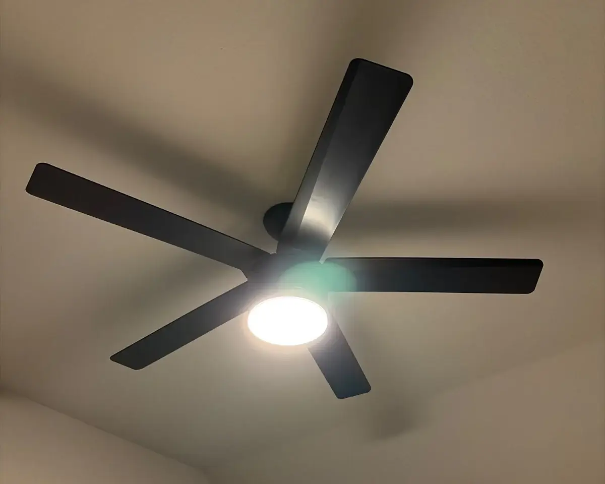 Black Ceiling Fan Installation in McKinney