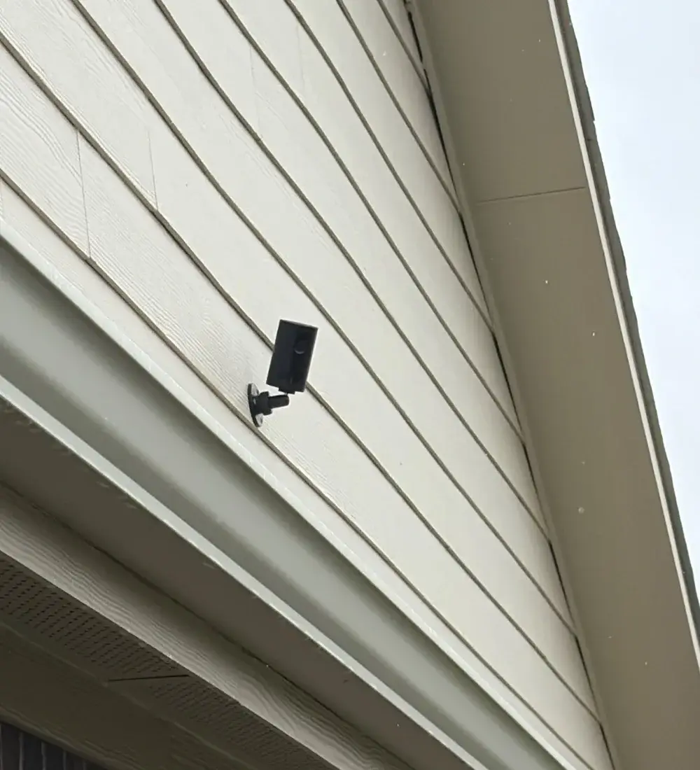 Exterior Security Camera Installation in McKinney