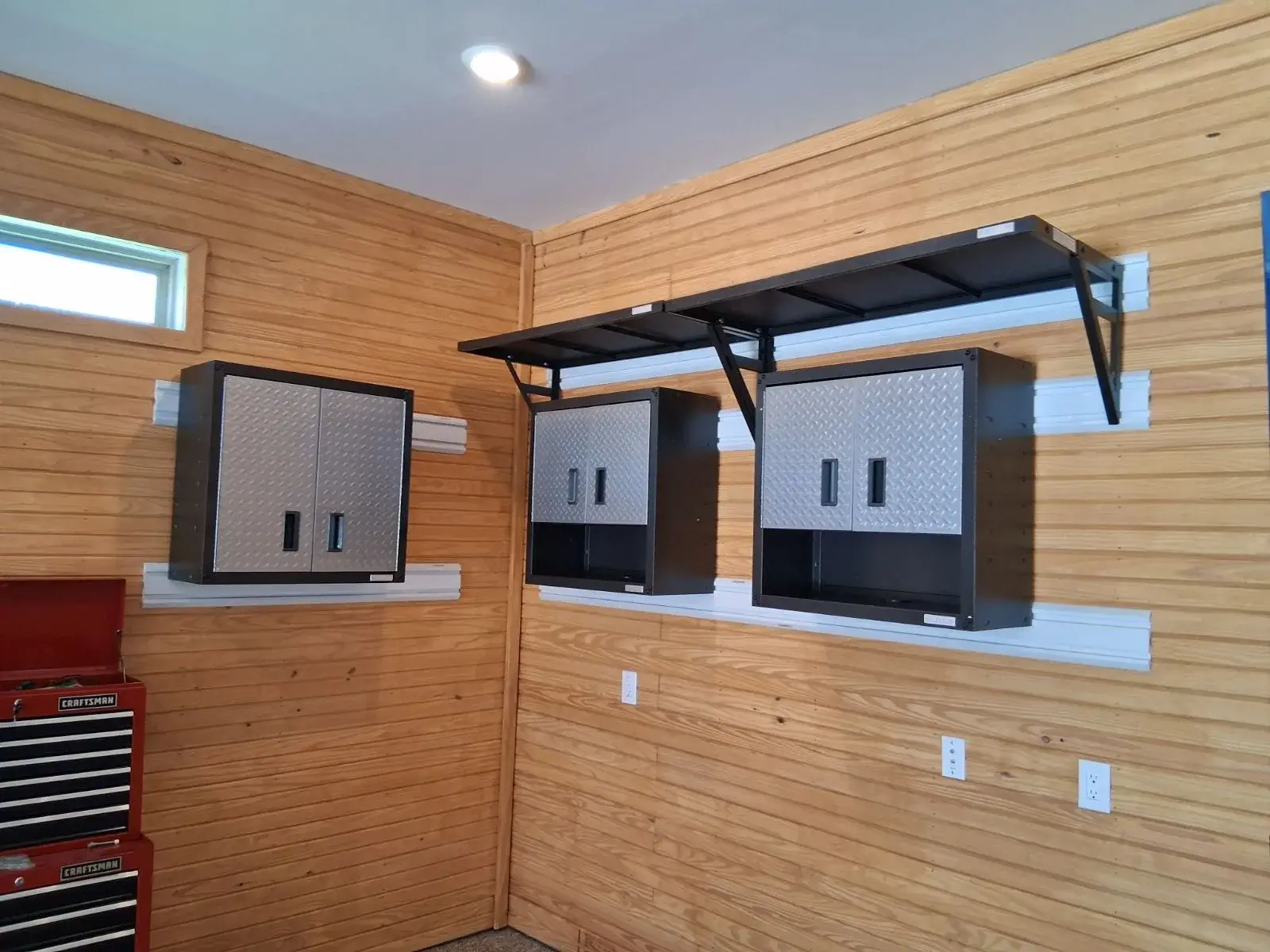 Garage Wall Storage Installation in Spring