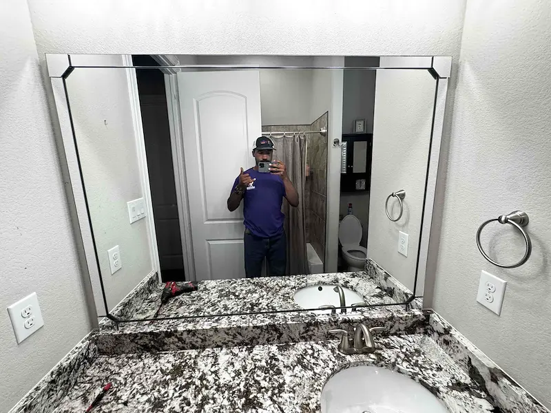 Mirror Replacement & Drywall Repair