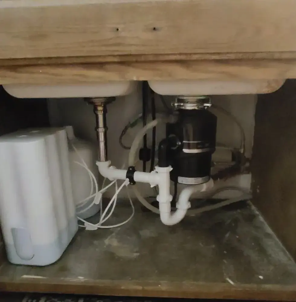 Under-Sink Drywall and Water Filter Installation