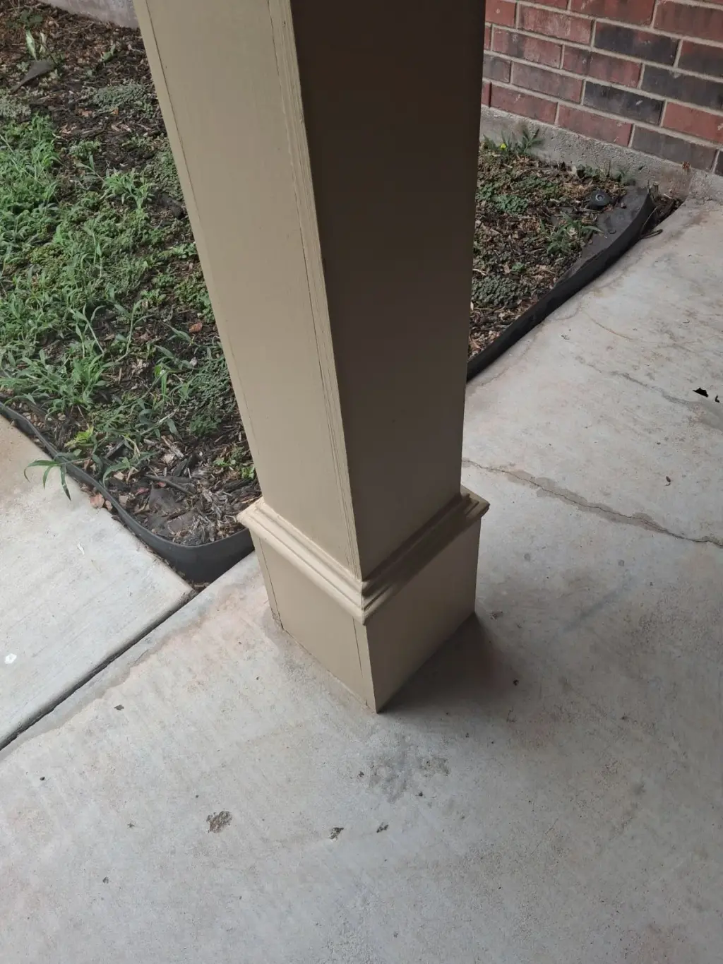 Porch trim and bathroom repairs