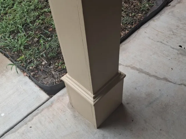 Porch trim and bathroom repairs