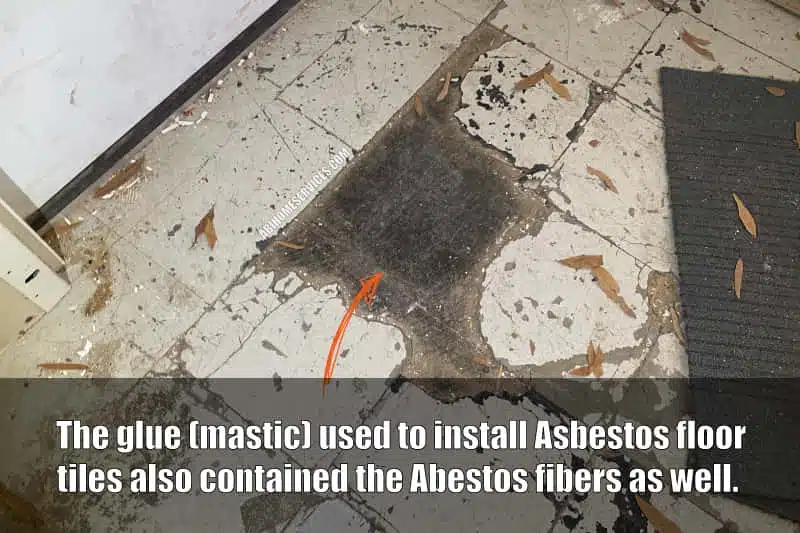 Broken Asbestos Floor Tiles