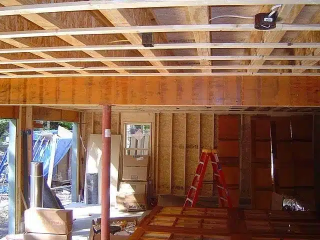 A frame for a garage