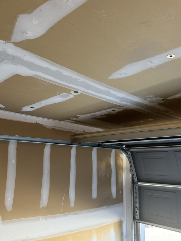 Garage Ceiling Drywall Repair