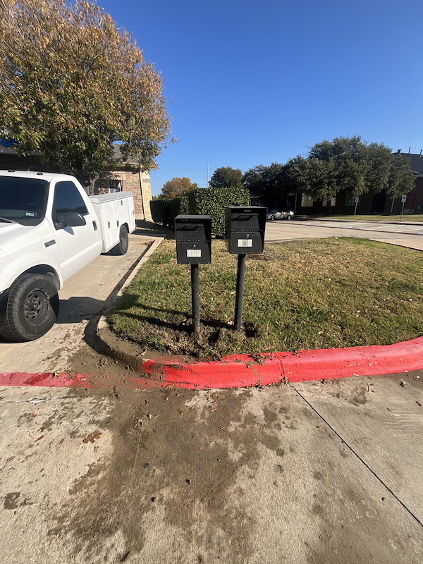 Mailbox Post Straightening & Re-Setting