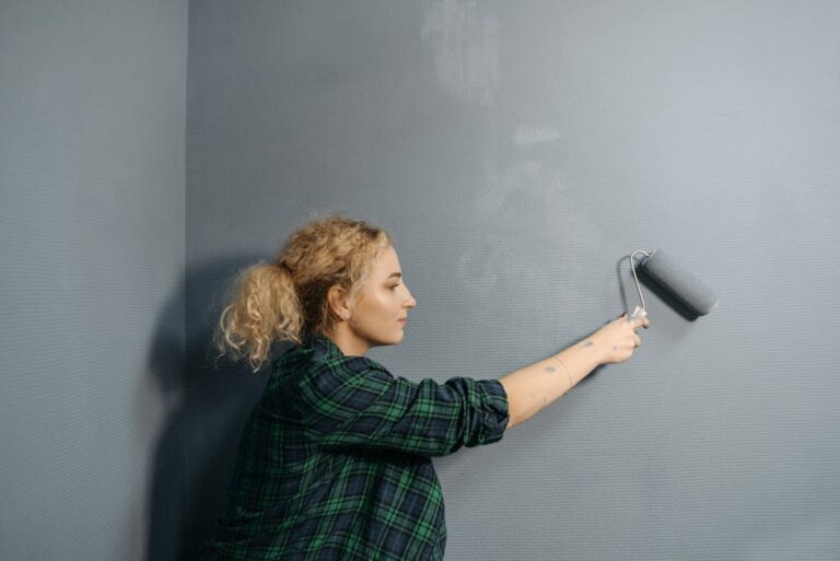 Interior painting in a Fort Worth home