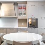 Modern kitchen with quartz counters in a Houston home