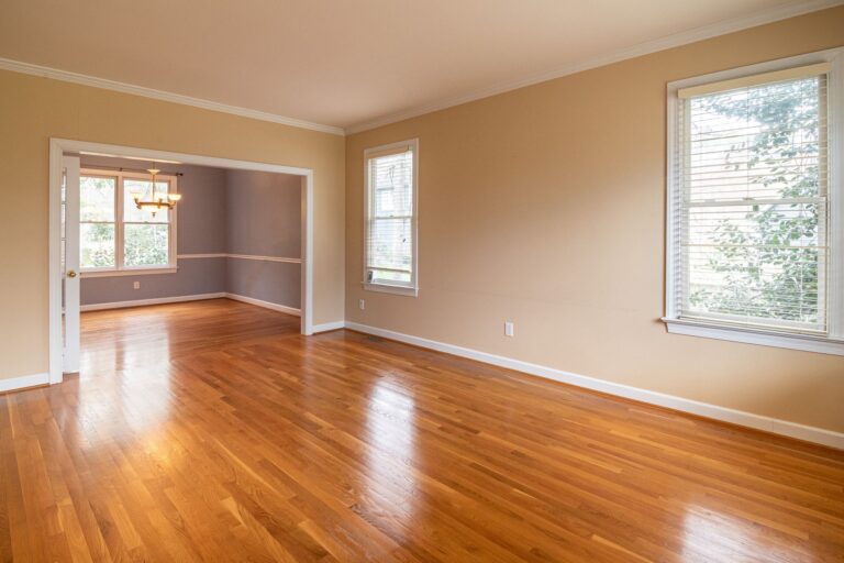 Hardwood flooring installation in a McKinney Texas home